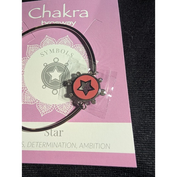 Brosway Chakra Star Bracelet Pink Swarovski Crystals Stainless Steel MSRP $45 - Picture 2 of 3